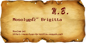 Mosolygó Brigitta névjegykártya