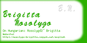 brigitta mosolygo business card